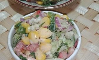 Mayonnaise Veggie Salad Recipe