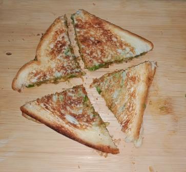 Schezwan Cheese Sandwich Recipe