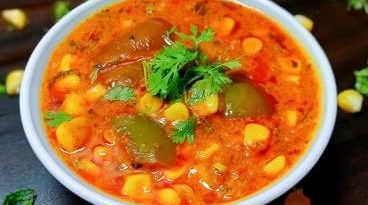 कॉर्न कैप्सिकम मसाला (corn capsicum masala in hindi)