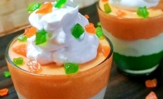 तिरंगा मूस डेजर्ट रेसिपी |Mousse | Tiranga Mousse | 3 Layers Mousse | No-Bake Mousse Dessert Recipe