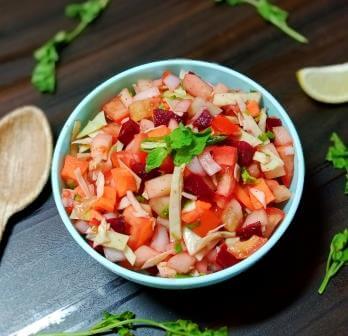 कचुम्बर सलाद रेसिपी | Kachumber Salad Recipe in Hindi