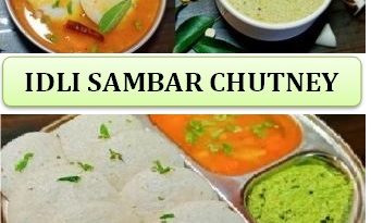 idli sambar chutney | south indian breakfast with idli, sambar & chutney | इडली सांभर चटनी