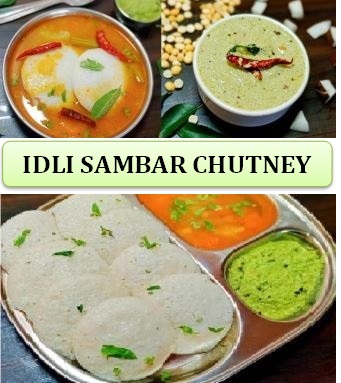 idli sambar chutney | south indian breakfast with idli, sambar & chutney | इडली सांभर चटनी