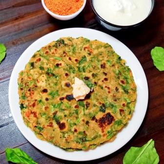 पालक पराठा रेसिपी | Palak paratha recipe in Hindi | पंजाबी पालक पराठा | पालक का पराठा बनाने की विधि | Spinach Paratha