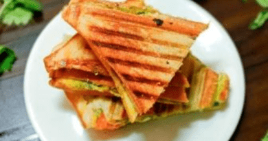 Veg Cheese Grilled Sandwich recipe in hindi