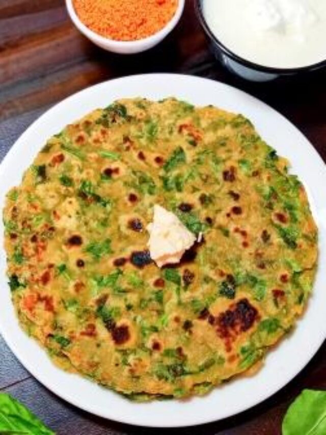 हेल्थी और टेस्टी पालक पराठा बनाने की आसान विधि | Healthy palak paratha | spinach paratha