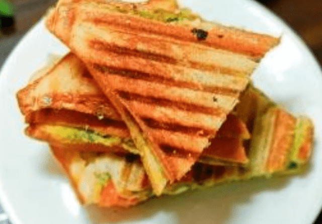 Veg Cheese Grilled Sandwich recipe in hindi