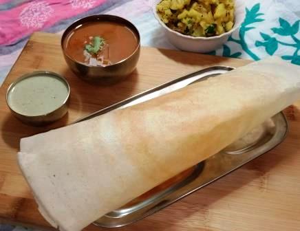 डोसा रेसिपी | Dosa Recipe In Hindi | Dosa Banane Ki Vidhi Hindi Me | मिक्सी में डोसा बैटर | दोसा रेसिपी | कुरकुरा दोसा बैटर