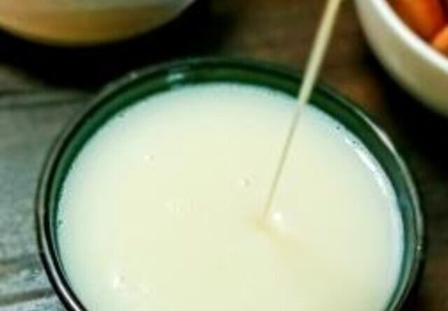 Homemade condensed milk (milkmaid)