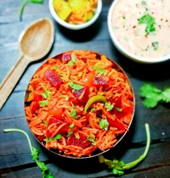 बीटरूट राइस रेसिपी | beetroot rice in hindi| beetroot pulao | how to make beetroot rice in hindi | चुकंदर पुलाव | beetroot rice benefits