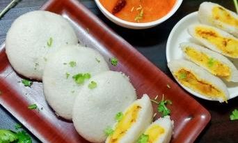 स्टफ्ड (भरवां) इडली रेसिपी | Stuffed Idli Recipe in hindi | How to make Aloo Stuffed masala Idli