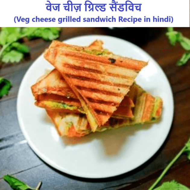 Veg cheese grilled sandwich recipe in hindi 