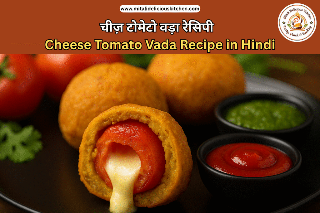 चीज़ टोमेटो वड़ा रेसिपी | Cheese Tomato Vada Recipe in Hindi