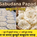sabudana papad recipe in hindi sun dried sabudana papad vs fried sabudana papad